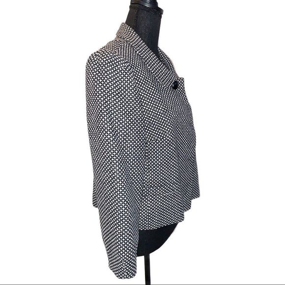 Banana Republic wool black/white cropped jacket - Picture 3 of 7